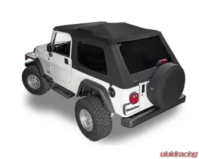 MasterTop Skymaster Fastback Replacement Soft Top Black Diamond Fabric Only Jeep Wrangler Unlimited LJ 2004-2006 - 15701035