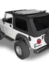 MasterTop Skymaster Fastback Replacement Soft Top Black Diamond Fabric Only Jeep Wrangler Unlimited LJ 2004-2006                                     - 15701035 - Image 2