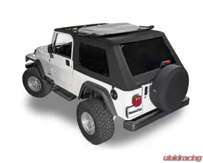 MasterTop Skymaster Fastback Replacement Soft Top Black Diamond Fabric Only Jeep Wrangler Unlimited LJ 2004-2006 - 15701035