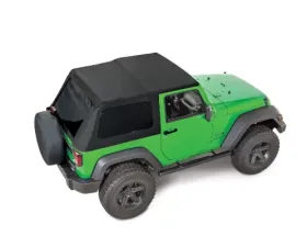 MasterTop Skymaster Frameless Fastback Replacement Soft Top MasterTwill Fabric Only Jeep Wrangler JK 2007-2018