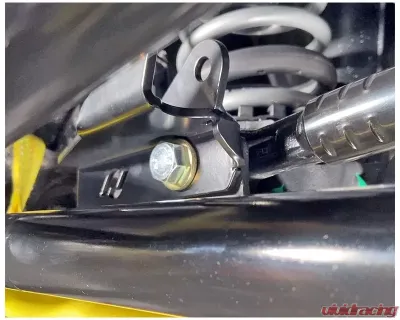 RockJock 4x4 Steering Stabilizer Shock High-Mount Relocation Bracket (Low Steer) Jeep Gladiator | Wrangler 2018-2023 - RJ-441102-101