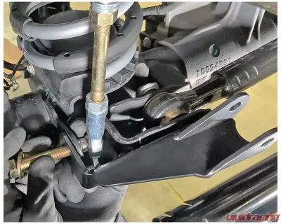 RockJock 4x4 Steering Stabilizer Shock High-Mount Relocation Bracket (Low Steer) Jeep Gladiator | Wrangler 2018-2023 - RJ-441102-101