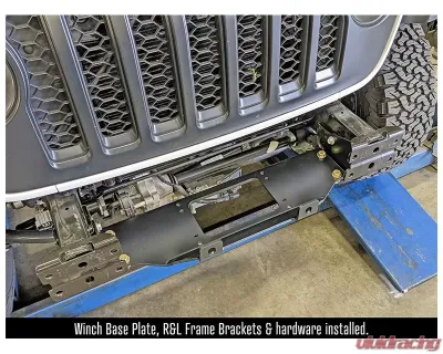 RockJock 4x4 Winch Plate Kit (Steel Bumper) Jeep Gladiator | Wrangler 2018-2023 - RJ-641100-101