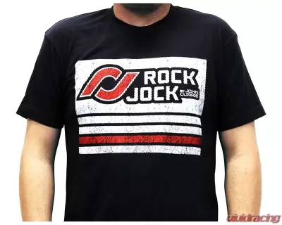 RockJock 4x4 T-Shirt (Black Distressed Logo On Front) - RJ-711003-L