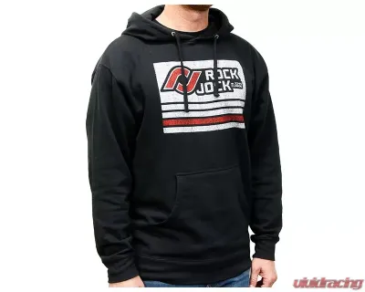 RockJock 4x4 Hoodie Sweatshirt (Black Distressed Logo On Front Adult & Youth Sizes) - RJ-713000-XXXL