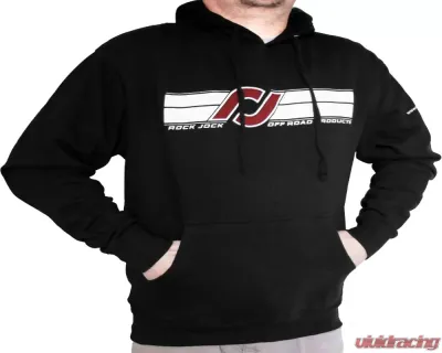 RockJock 4x4 Hoodie Sweatshirt (Black RJ logo and Horizontal Stripes on Front) Youth XS - RJ-713001-YXS