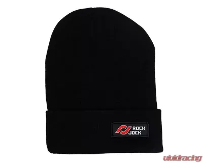 RockJock 4x4 Beanie (Black w/ Red and White Patch) - RJ-716002-1