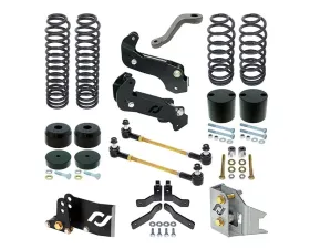 RockJock 4x4 Driver Lift Kit (4 in. Lift) Jeep Wrangler JK (4 Door) 2007-2017