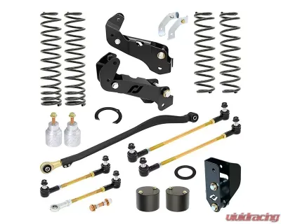 RockJock 4x4 Driver Lift Kit (3.5 in. Lift) Jeep Wrangler JL EcoDiesel 2018-2023 - RJ-JLD000-103