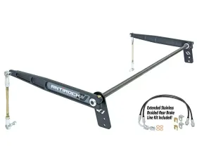 RockJock 4x4 Antirock Heavy Rear Sway Bar Kit (Forged Arms, 1 1/8 Inch Bar) Jeep Wrangler JK/JKU 2007+