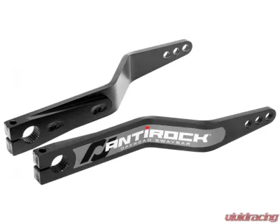 RockJock 4x4 Antirock Fabricated Steel Sway Bar Arms 15.2" Long 2.5" Offset Bend 3 Holes - RJ-282101-101