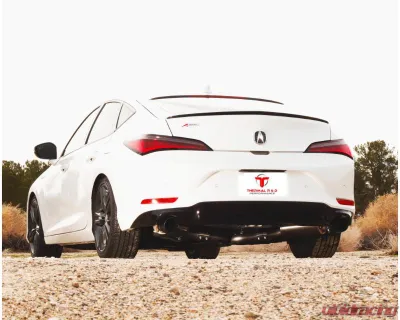 Thermal R&D Front Pipe Back Exhaust w/ Coated Exhaust Tips Black Acura Integra 2023 - B192-C192-C