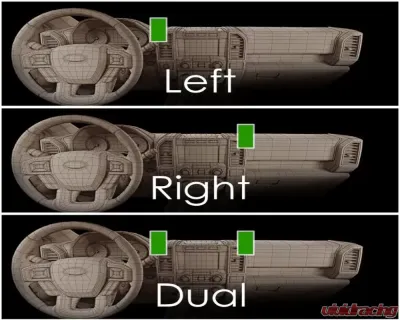 Course Motorsports Direct Fit Left Cradle Phone Mount Dodge Ram 1500 | 2500 | 3500 | 4500 | 5500 2009-2012 - CM2.90023L.60