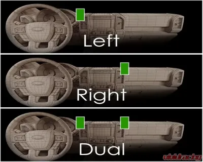 Course Motorsports Direct Fit Left Magsafe Phone Mount Dodge Ram Classic Body 1500 | 2500 | 3500 | 4500 | 5500 2013-2019 - CM2.90024.88