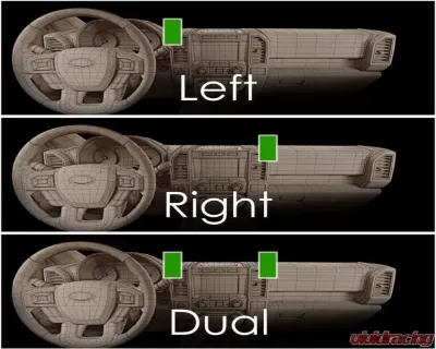 Course Motorsports Direct Fit Right Cradle Phone Mount Hummer H1 1992-2004 - CM2.90036.40T
