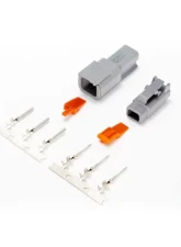 ECUMaster 2 Position TM Connector Kit Gray                                     - WHP2TM - Image 3