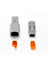 ECUMaster 2 Position TM Connector Kit Gray                                     - WHP2TM - Image 2
