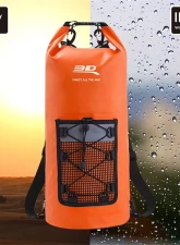 3D Maxpider 3D MAXpider Orange Roll-Top Dry Bag Backpack - UV-Resistant, All-Weather, Large Capacity                                     - 6117-21 - Image 2