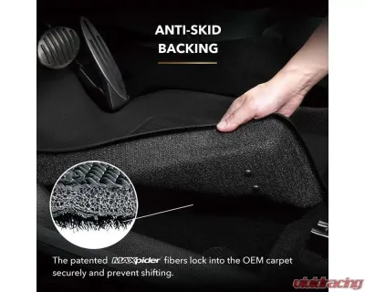 3D Maxpider 2nd Row Floor Mat Black Kagu Carbon Fiber Embossed Pattern Subaru Legacy | Outback 2020-2022 - L1SB02821509