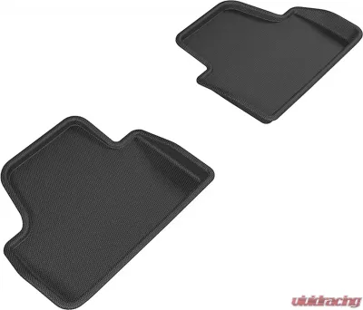 3D MAXpider Black Kagu 2nd Row Floormats BMW 4 Series Convertible 2014-2020 - L1BM06821509