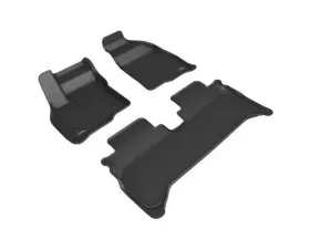 3D MAXpider Front and Rear Kagu Floormats - Black Chevrolet Bolt EUV 2022