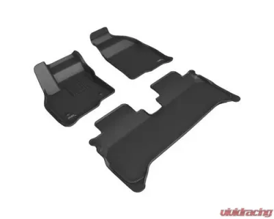 3D MAXpider Front and Rear Kagu Floormats - Black Chevrolet Bolt EUV 2022 - L1CH09701509