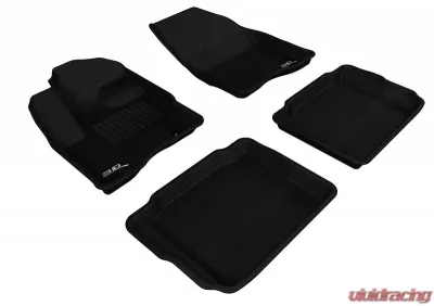 3D MAXpider Black Kagu 1st & 2nd Row Floormats Ford Taurus 2010-2019 - L1FR01801509