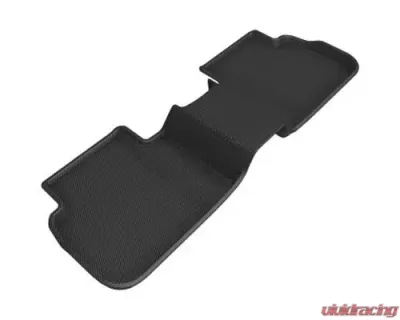 3D Maxpider Kagu Second Row Floormat - Black (No Rear USB Port) Honda Civic 2022 - L1HD12021509