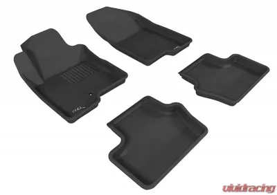 3D MAXpider Gray Kagu 1st & 2nd Row Floormats Jeep Compass 2007-2013 - L1JP00801501