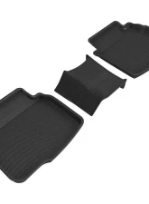 3D Maxpider 2nd Row Floor Mat Black Kagu Carbon Fiber Embossed Pattern Subaru Legacy | Outback 2020-2022                                     - L1SB02821509 - Image 6