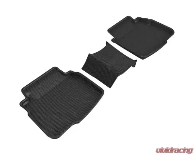 3D Maxpider 2nd Row Floor Mat Black Kagu Carbon Fiber Embossed Pattern Subaru Legacy | Outback 2020-2022 - L1SB02821509