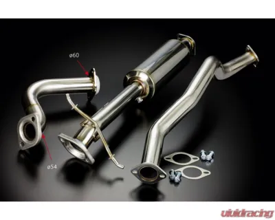 Toda Rear Muffler 60mm Center Pipe Suzuki M16A Swift Sport - 18000-ZC3-1RF