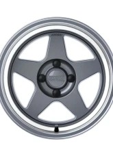 Kansei KNP Wheel 15x7 4x100 0mm Gloss Gunmetal Machined Lip                                     - K12GM-157010-00 - Image 2