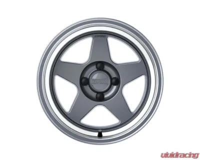 Kansei KNP Wheel 15x7 4x100 0mm Gloss Gunmetal Machined Lip - K12GM-157010-00