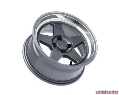 Kansei KNP Wheel 15x7 4x100 0mm Gloss Gunmetal Machined Lip - K12GM-157010-00