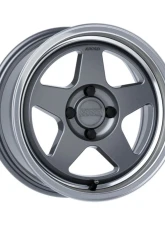 Kansei KNP Wheel 15x7 4x100 25mm Gloss Gunmetal Machined Lip                                     - K12GM-157010+25 - Image 8
