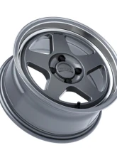 Kansei KNP Wheel 15x7 4x100 25mm Gloss Gunmetal Machined Lip                                     - K12GM-157010+25 - Image 3