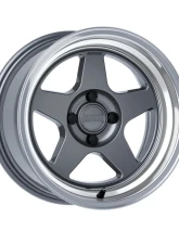 Kansei KNP Wheel 15x8 4x100 0mm Gloss Gunmetal Machined Lip                                     - K12GM-158010-00 - Image 8