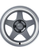 Kansei KNP Wheel 15x8 4x100 0mm Gloss Gunmetal Machined Lip                                     - K12GM-158010-00 - Image 2
