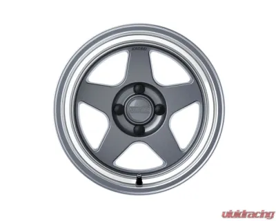 Kansei KNP Wheel 15x8 4x100 0mm Gloss Gunmetal Machined Lip - K12GM-158010-00
