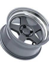 Kansei KNP Wheel 15x8 4x100 0mm Gloss Gunmetal Machined Lip                                     - K12GM-158010-00 - Image 3