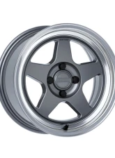 Kansei KNP Wheel 15x8 4x100 25mm Gloss Gunmetal Machined Lip                                     - K12GM-158010+25 - Image 8