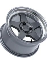 Kansei KNP Wheel 15x8 4x100 25mm Gloss Gunmetal Machined Lip                                     - K12GM-158010+25 - Image 3