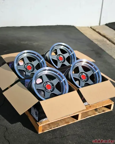 Kansei KNP Wheel 15x7 4x100 25mm Gloss Gunmetal Machined Lip - K12GM-157010+25