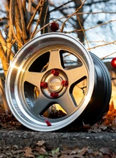 Kansei KNP Wheel 15x7 4x100 25mm Gloss Gunmetal Machined Lip                                     - K12GM-157010+25 - Image 8