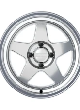 Kansei KNP Wheel 15x7 4x100 0mm Hyper Silver Machined Lip                                     - K12H-157010-00 - Image 2