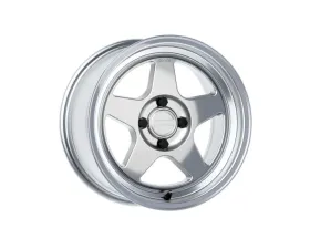 Kansei KNP Wheel 15x8 4x100 25mm Hyper Silver Machined Lip