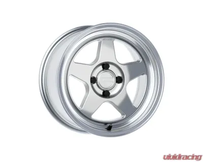 Kansei KNP Wheel 15x8 4x100 25mm Hyper Silver Machined Lip - K12H-158010+25