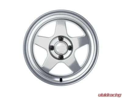 Kansei KNP Wheel 15x8 4x100 25mm Hyper Silver Machined Lip - K12H-158010+25