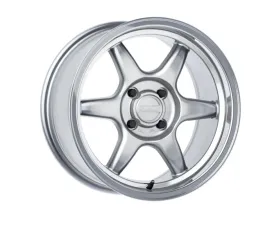 Kansei Tandem Wheel 15x8 4x100 0mm Hyper Silver Machined Lip